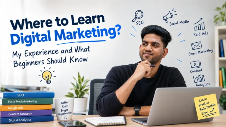 Read more about the article Where to Learn Digital Marketing? What Beginners Should Know